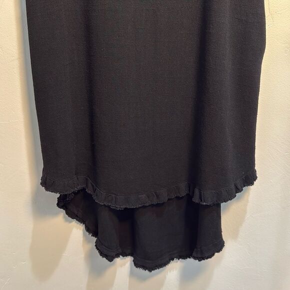 Umgee Linen Blend Boho Beachy High Low Frayed Hem Spring Summer Dress Size Small - Picture 6 of 13